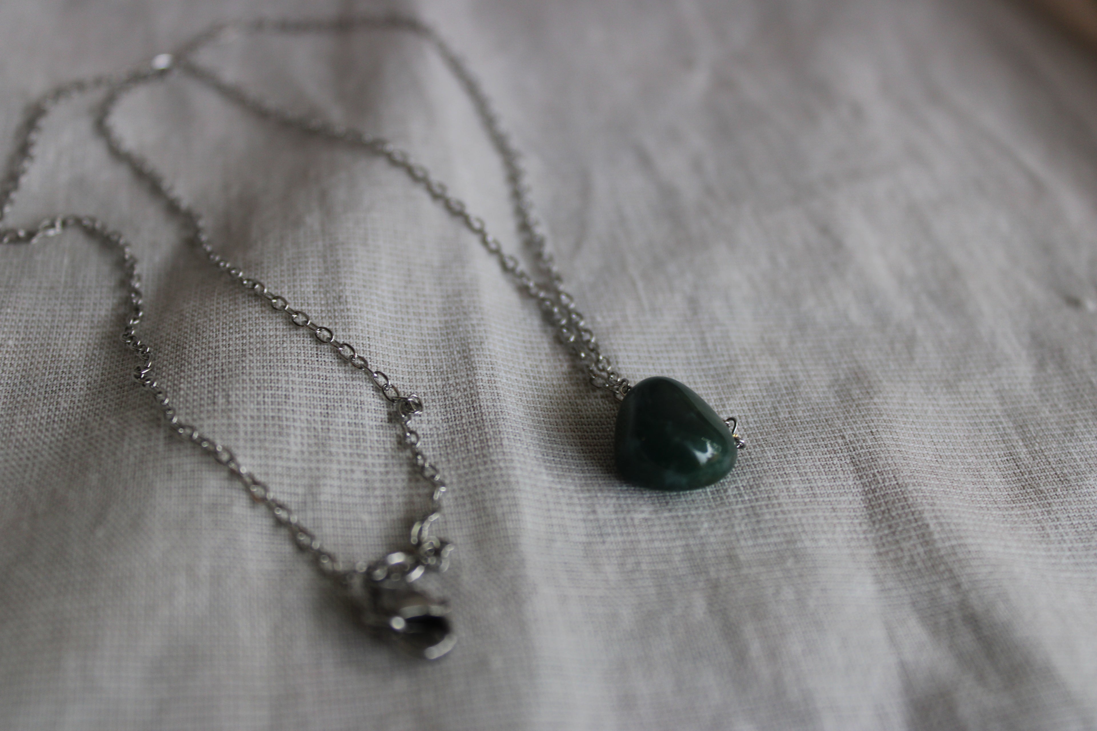 Moss Agate Halskjede