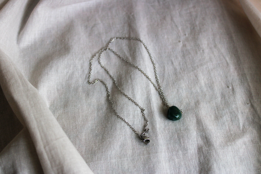 Moss Agate Halskjede