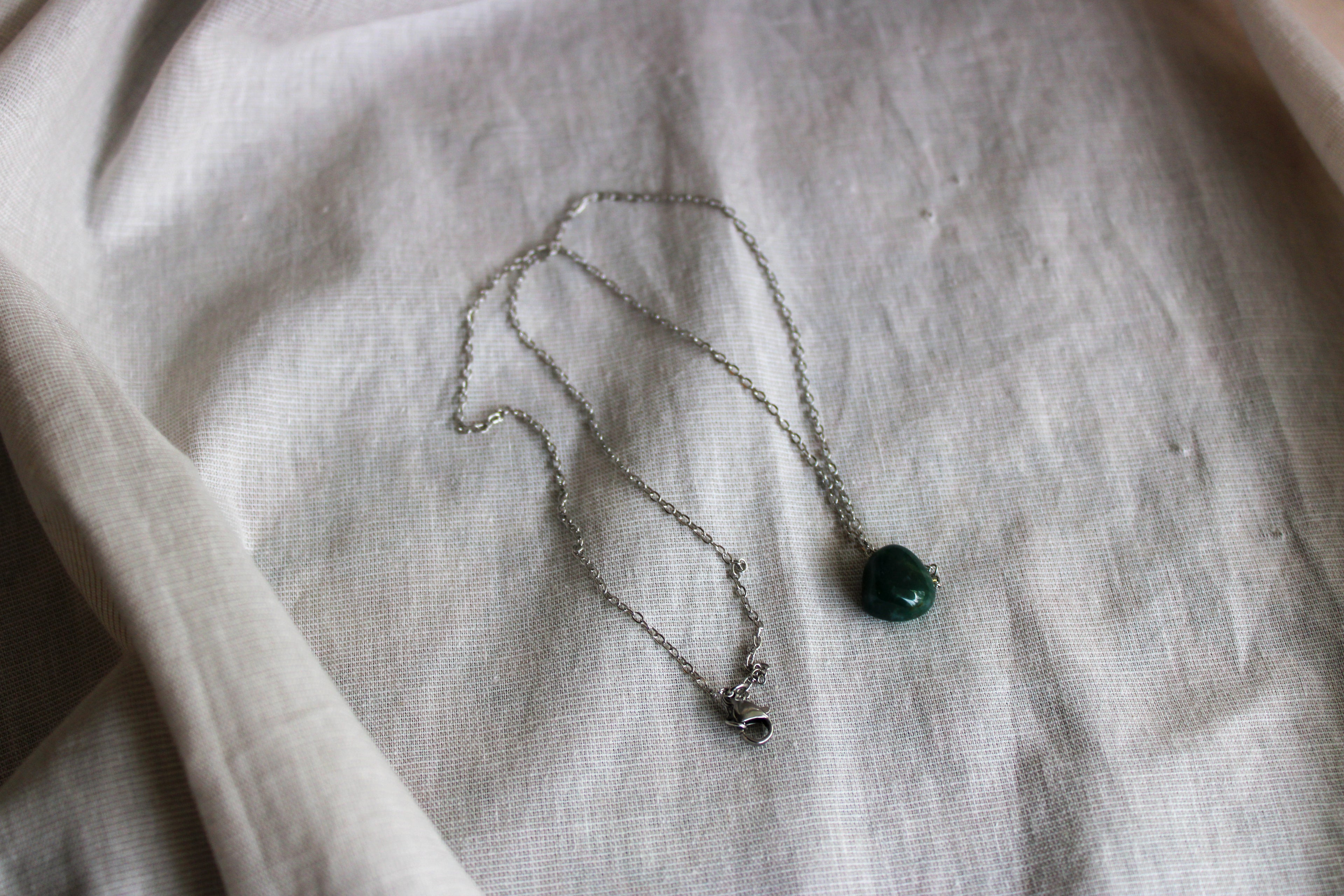 Moss Agate Halskjede