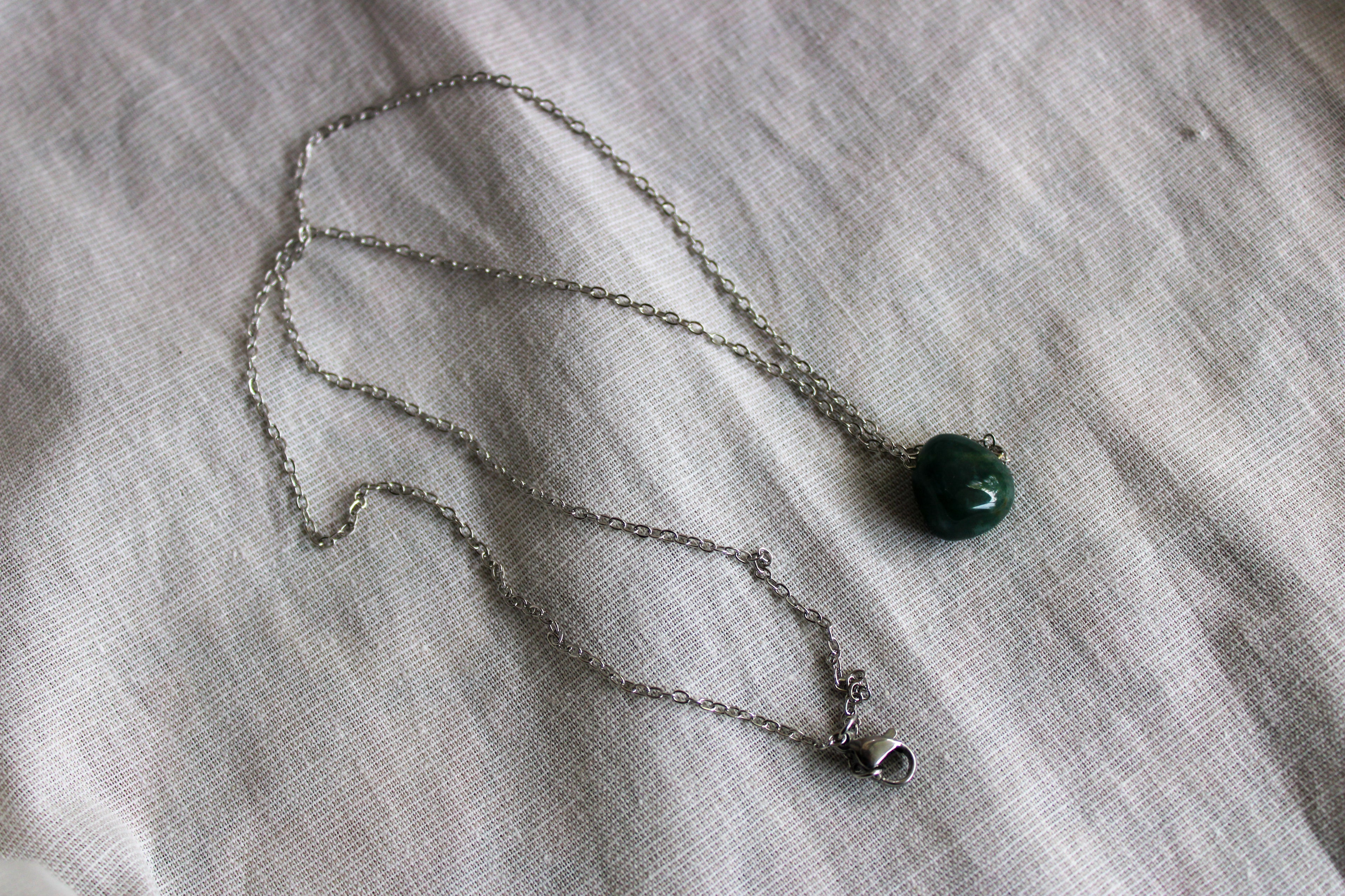 Moss Agate Halskjede