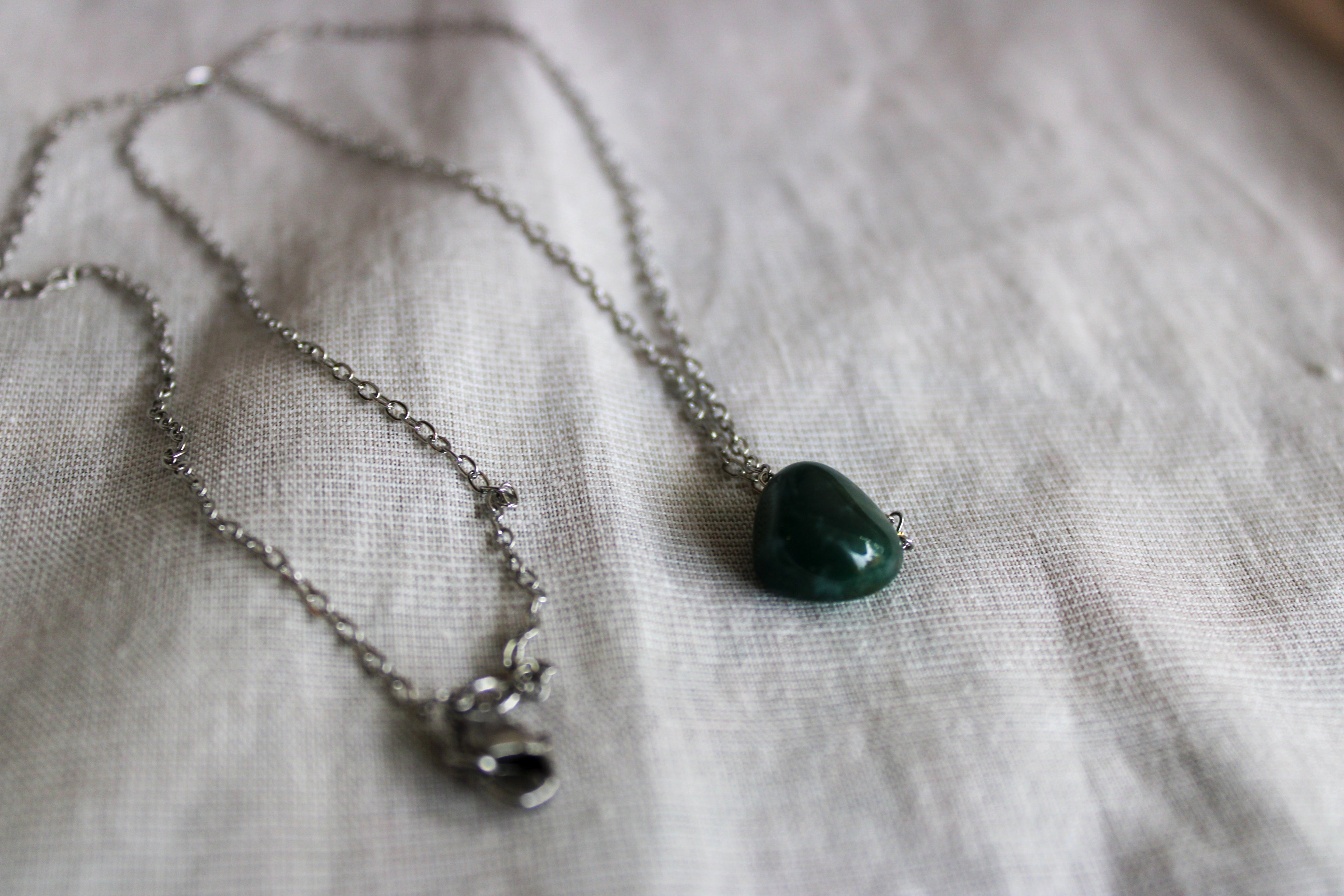 Moss Agate Halskjede